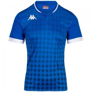 Kids' Kappa 4 Football Bofi Polo Shirt Blue | 916274-DVQ