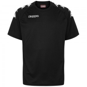 Kids' Kappa 4 Football Castolo Jersey Black | 982765-ODF