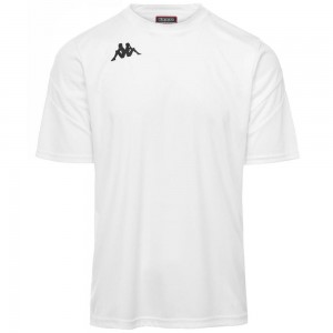 Kids' Kappa 4 Football Dovo Jersey White | 965142-FDB