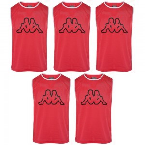 Kids' Kappa 4 Football Nipola 2 5pack Tank Top Red | 347586-QLV