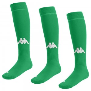 Kids' Kappa 4 Football Penao 3pack Socks Green | 679185-RSY