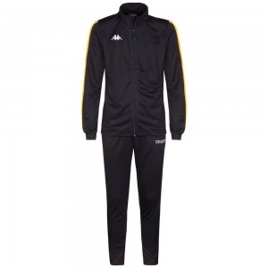 Kids' Kappa 4 Football Salcito Tracksuit Black | 967254-KDR