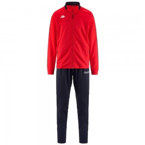 Kids' Kappa 4 Football Salcito Tracksuit Red | 943718-ODJ