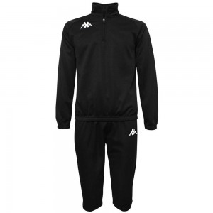 Kids' Kappa 4 Football Wranzon Tracksuit Black | 761948-FSA