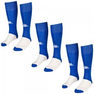 Kids' Kappa 4 Football Wulgar 3pack Socks Blue | 713964-IDP