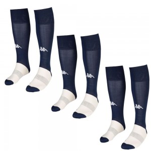 Kids' Kappa 4 Football Wulgar 3pack Socks Blue | 368547-FCU