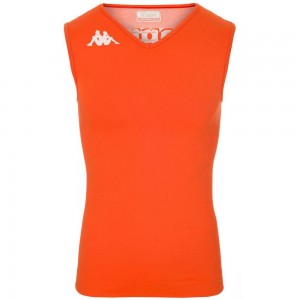 Kids' Kappa 4 Skin Kombat Nankv Tank Top Orange | 732956-LJF