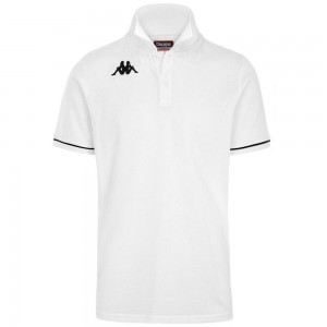 Kids' Kappa 4 Training Barli Polo Shirt White | 413529-GAY