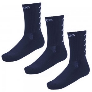 Kids' Kappa 4 Training Eleno 3pack Socks Blue | 580361-JHC