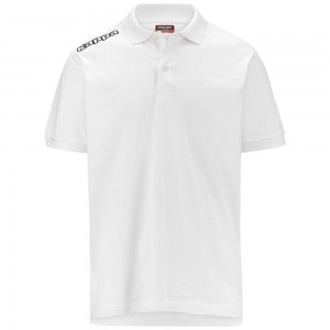 Kids' Kappa 4 Training Polo Mss Polo Shirt White | 046893-WSB