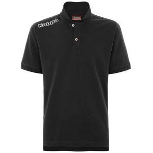 Kids' Kappa 4 Training Polo Mss Polo Shirt Black | 732968-BFJ