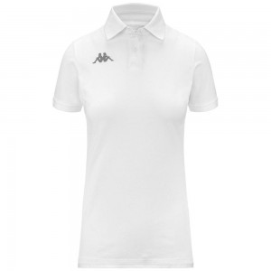 Kids' Kappa Fadry Polo Shirt White | 961782-EMH