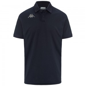 Kids' Kappa Fimes Polo Shirt Navy | 793081-INS