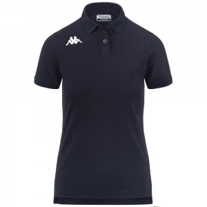 Kids' Kappa Findy Polo Shirt Navy | 139264-YUI