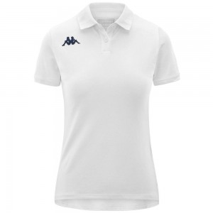 Kids' Kappa Findy Polo Shirt White | 312864-UPB