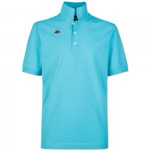 Kids' Kappa Logo Holiver Mss Polo Shirt Blue | 347528-BDS