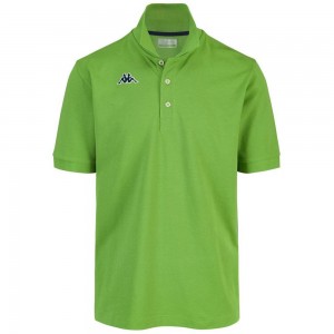 Kids' Kappa Logo Holiver Mss Polo Shirt Green | 640792-MDX