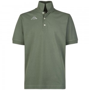 Kids' Kappa Logo Holiver Mss Polo Shirt Green | 462890-WOE