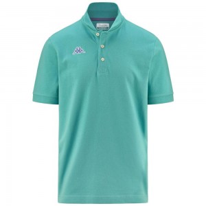 Kids' Kappa Logo Holiver Mss Polo Shirt Green | 213905-XPE