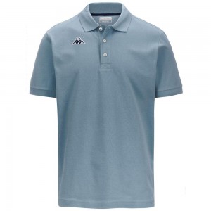 Kids' Kappa Logo Holiver Mss Polo Shirt Grey | 845236-TMY