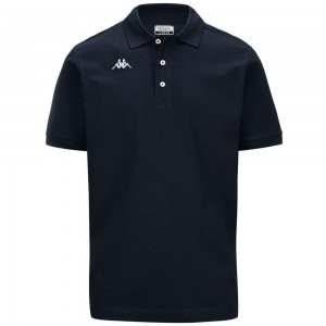 Kids' Kappa Logo Holiver Mss Polo Shirt Navy | 287391-VOS