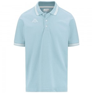 Kids' Kappa Logo Maltax 5 Mss Polo Shirt Blue | 250173-QYM