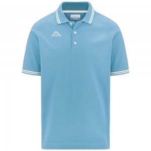 Kids' Kappa Logo Maltax 5 Mss Polo Shirt Blue | 305682-SOG