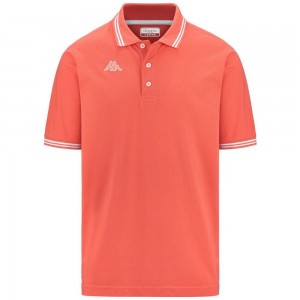 Kids' Kappa Logo Maltax 5 Mss Polo Shirt Orange | 072861-FSI