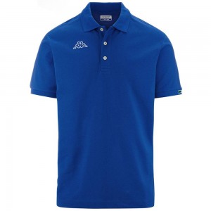 Kids' Kappa Logo Maltaxita Mss Polo Shirt Blue | 852361-GVX