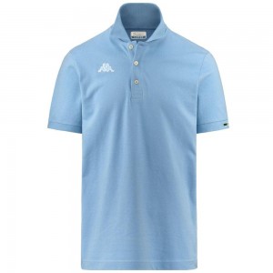 Kids' Kappa Logo Maltaxita Mss Polo Shirt Blue | 354186-LYX