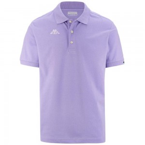 Kids' Kappa Logo Maltaxita Mss Polo Shirt Purple | 607318-EUX