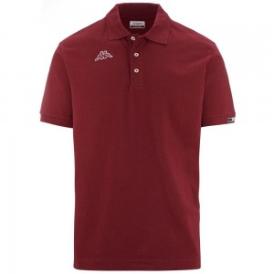 Kids' Kappa Logo Maltaxita Mss Polo Shirt Red | 834716-XSY