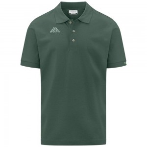 Kids' Kappa Logo Maltaxita Mss Polo Shirt Green | 465230-WFN