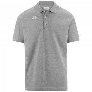 Kids' Kappa Logo Maltaxita Mss Polo Shirt Grey | 957234-IUS