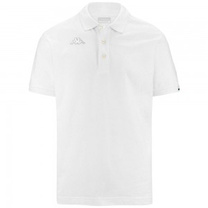 Kids' Kappa Logo Maltaxita Mss Polo Shirt White | 051948-STZ