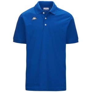 Kids' Kappa Logo Sharas Mss Polo Shirt Blue | 476132-MWP