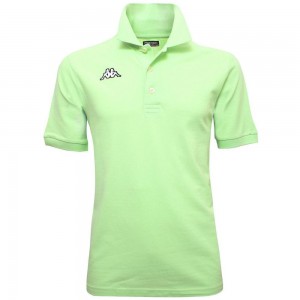 Kids' Kappa Logo Sharas Mss Polo Shirt Green | 583129-UBA