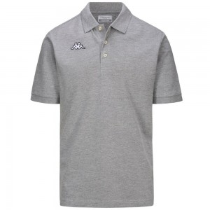 Kids' Kappa Logo Sharas Mss Polo Shirt Grey | 167890-MTG