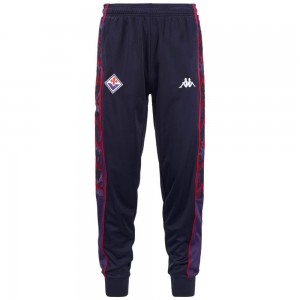 Men Kappa 222 Banda 10 Falenz Fiorentina Pants Navy | 351740-OMI