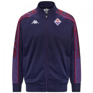 Men Kappa 222 Banda 10 Furien Fiorentina Jacket Navy | 817326-NZL