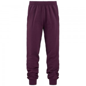 Men Kappa 222 Banda 10 Valten Pants Purple | 173408-KZI