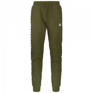 Men Kappa 222 Banda Alanz 2 Pants Green | 853216-BAW