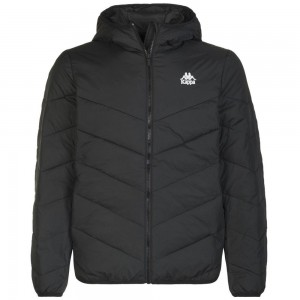 Men Kappa 222 Banda Amarit Jacket Black | 316075-EYR