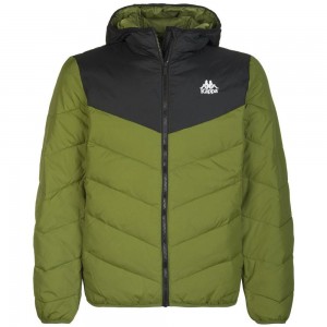 Men Kappa 222 Banda Amarit Jacket Green | 603917-FAE