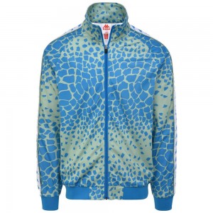 Men Kappa 222 Banda Anniston 2 Graphik Jacket Blue | 039547-ZDR