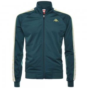 Men Kappa 222 Banda Anniston Slim Jacket Green | 613785-KWI