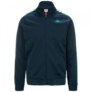 Men Kappa 222 Banda Anniston Slim Jacket Green | 069512-ODZ