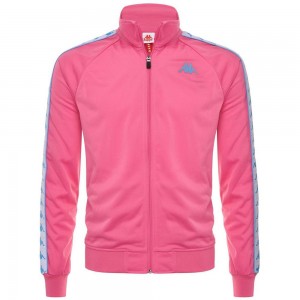 Men Kappa 222 Banda Anniston Slim Jacket Pink | 895641-TWJ