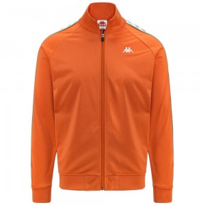 Men Kappa 222 Banda Annistoni Slim Jacket Orange | 936712-KYH