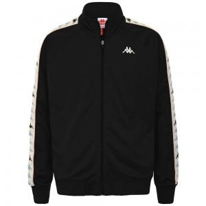 Men Kappa 222 Banda Annistono Sweater Black | 016879-LJZ